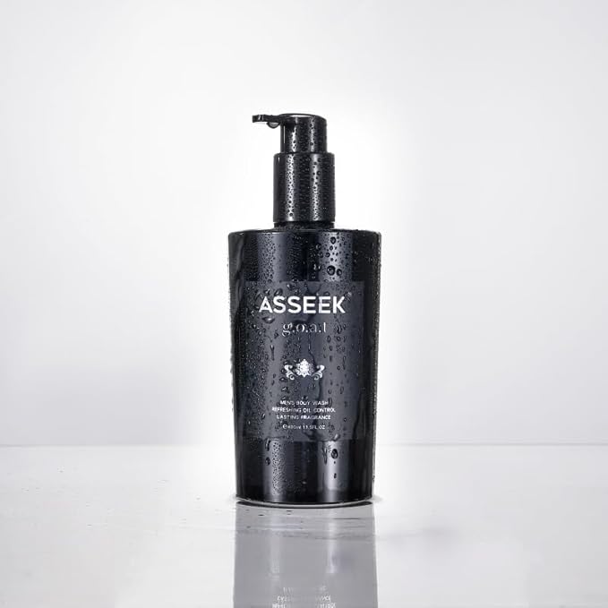ASSEEK g.o.a.l Men's Body Wash, Refreshing Oil Control, Lasting Fragrance, 400ml 13.5 FL OZ