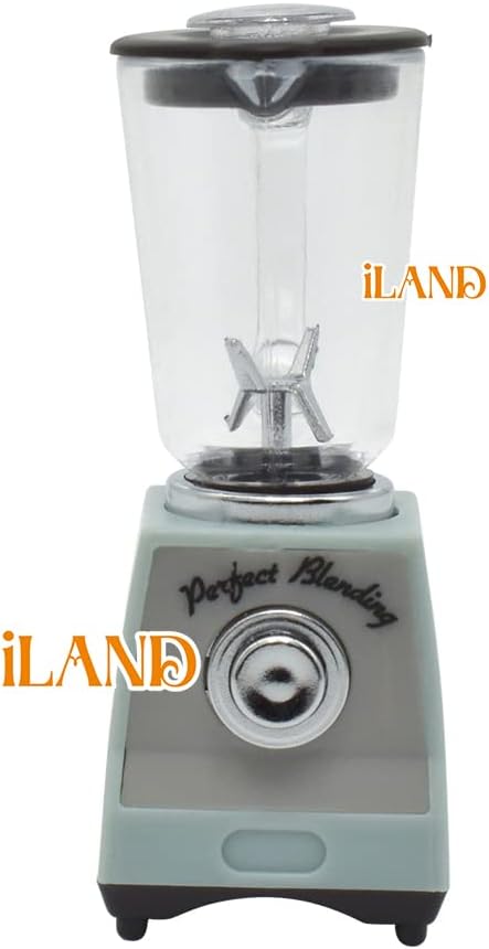 iLAND Miniature Dollhouse Accessories on 1:12 Scale, Dollhouse Kitchen Accessories of Mini Blender & Kitchen Scale