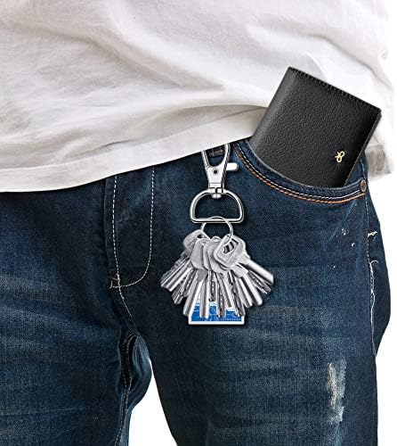 Key Chain Clip Hook, Anezus D Ring Clip Keychain Lanyard Swivel Snap Hooks Clip on Key Ring for Crafts and Purse Hardware (3/4 inch)