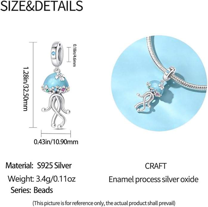 Pandach Animal Charm Bead fits Charms Bracelets for Woman-925 Sterling Silver Dangle Pendant Bead,Jewelry Beads Gifts for Women Bracelet&Necklace