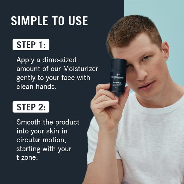 Daily Routine Skin Care Set for Men, Essential Mens Moisturizer & Face Wash, Designed for Combination Skin including Oily Skin, Dryness, Breakout Prone, Hydration & Deep Cleanse without Stripping Skin