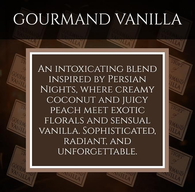 Prince Parfums Dubai – Story of Gourmand Vanilla – Women’s Extrait de Parfum 3.4 Ounces – Luxury Perfume with Coconut, Peach, Tiare Flower & Vanilla – Romantic, Sweet & Long Lasting Fragrance