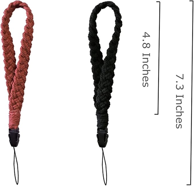 2 PCS Universal Cell Phone Wrist Strap, Handmade Phone Case Wrist Lanyard, Phone Charms Strap for Women Girls(3)