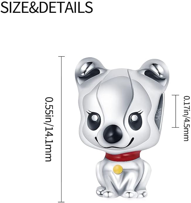 Pandach Animal Charm Bead fits Charms Bracelets for Woman-925 Sterling Silver Dangle Pendant Bead,Jewelry Beads Gifts for Women Bracelet&Necklace