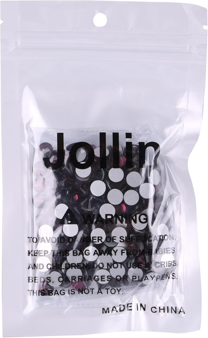 Jollin 288pcs Flatback Rhinestones Glue Fix Crystal Glass Diamantes Gems for Crafting Nail Art Crafts Decorations Clothes Shoes 7.2 mm (ss34, Amethyst)