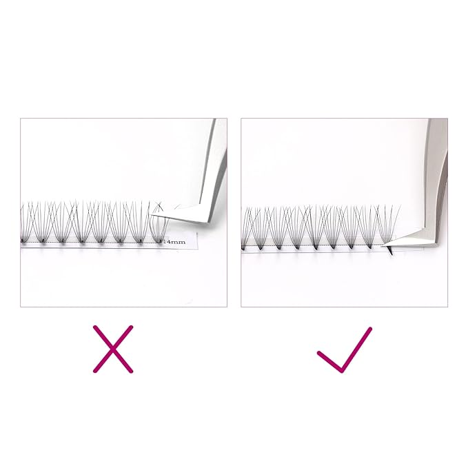 FADLASH Premade Volume Eyelash Extensions 8D 0.07 C Curl, 8-14mm Mix, 120pcs, Black, Synthetic, Lightweight and Flexible