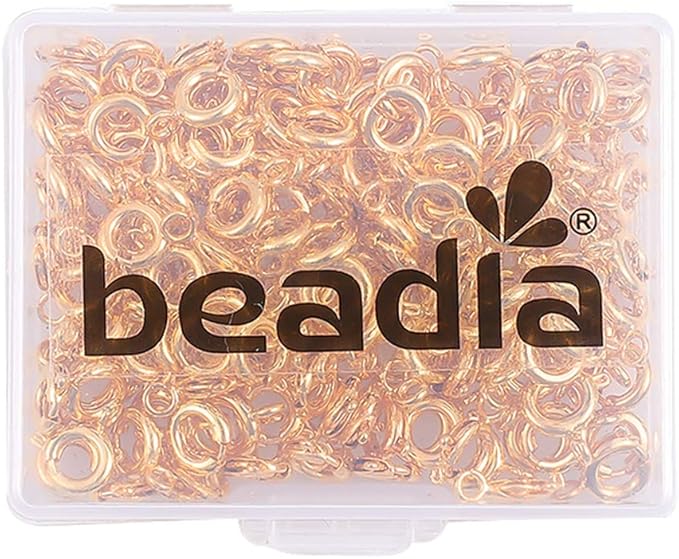 Copper Spring Clasps 6mm Gold Plated Claw Clasps for DIY Jewelry Making 150pcs