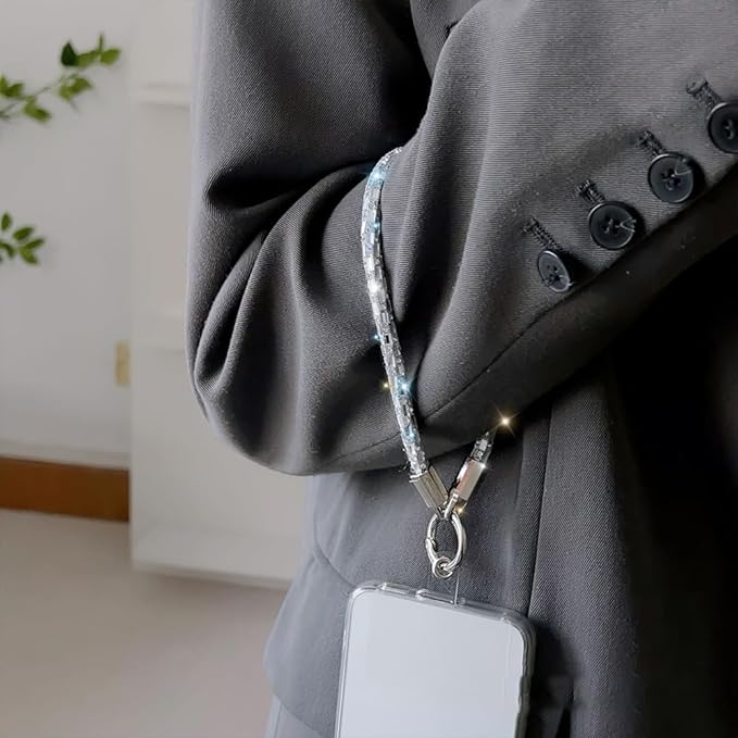 2Pcs Phone Crossbody Lanyard and Wrist Strap, Universal Cell Phone Lanyard Strap with 2Tether Tab