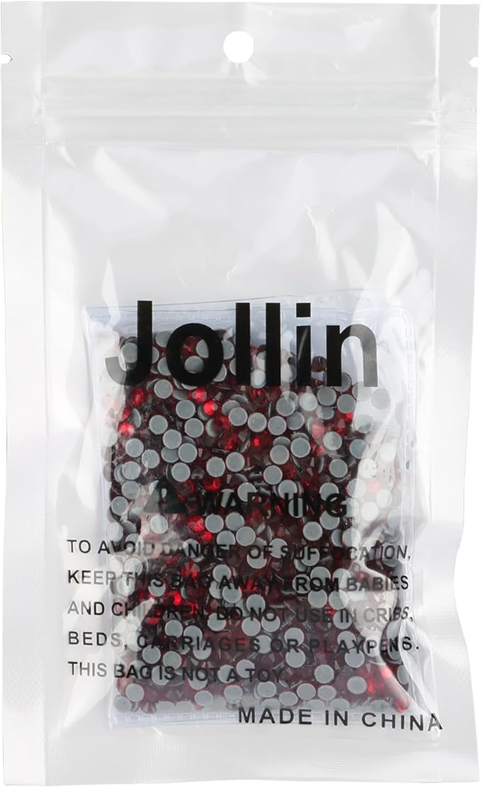 Hot Fix Crystal Flatback Rhinestones Glass Diamantes Gems 4.0mm(16ss 1440pcs, Dark Red)