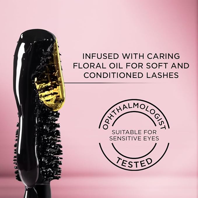 L'Oreal Paris Makeup Voluminous Lash Paradise Mascara, Voluptuous Volume, Intense Length, Feathery Soft Full Lashes, No Flaking, No Smudging, No Clumping, Black, 0.28 Fl Oz (Pack of 1)