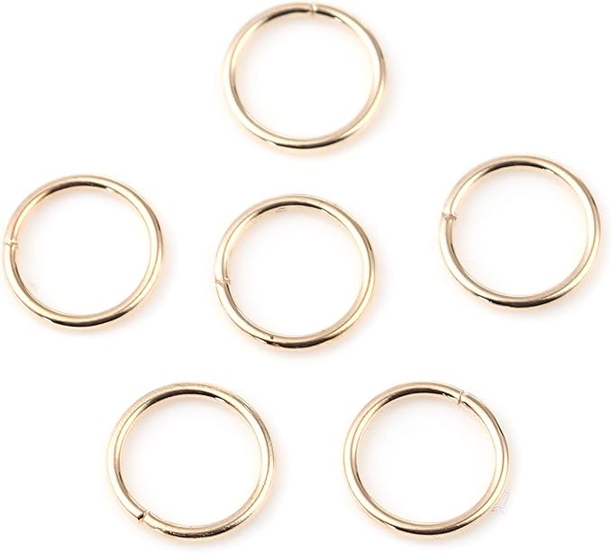 200 Pieces - 4mm Jump Rings KC Gold Tone Plated - 21 Gauge (0.7mm Thickness)