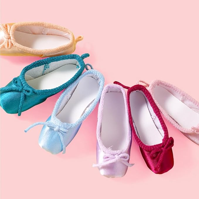 Ballet Keychain Mini Pointe Shoe Keyring Satin Point Shoe Pedant Handmade Dance Keychain for Dance Lovers