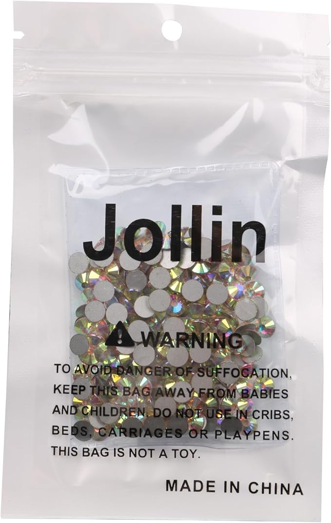 Glue Fix Crystal AB Flatback Rhinestones SS30