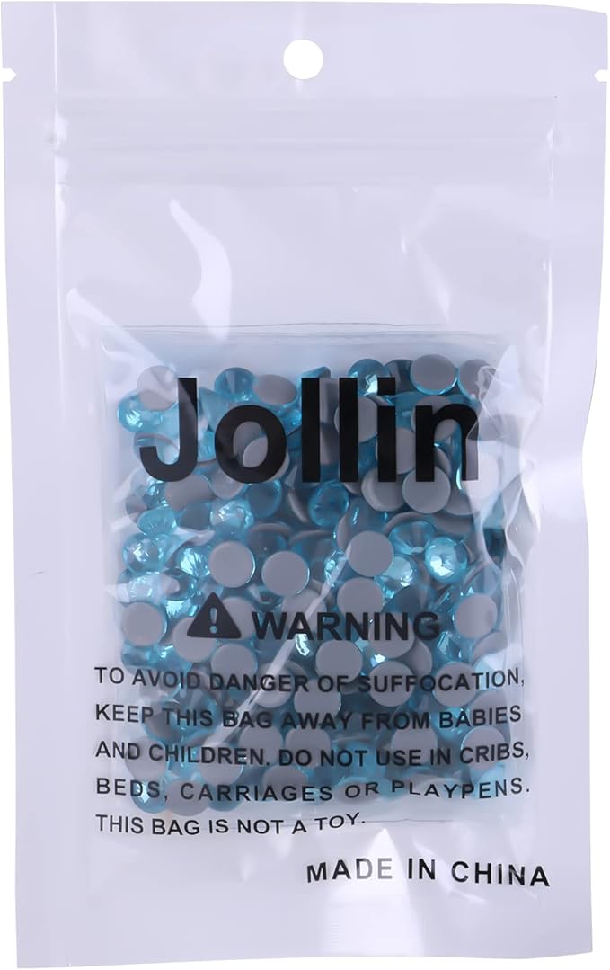 Hot Fix Crystal Flatback Rhinestones Glass Diamantes Gems 7.2mm(34ss 288pcs, Aquamarine)