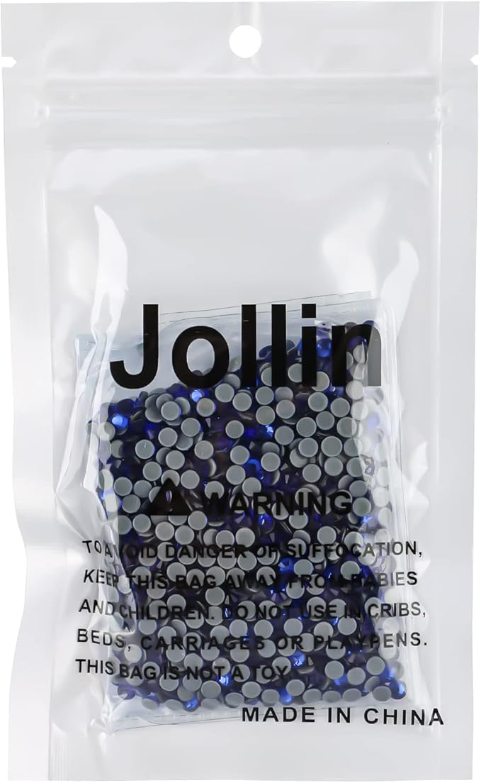 Hot Fix Crystal Flatback Rhinestones Glass Diamantes Gems 4.0mm(16ss 1440pcs, Sapphire)
