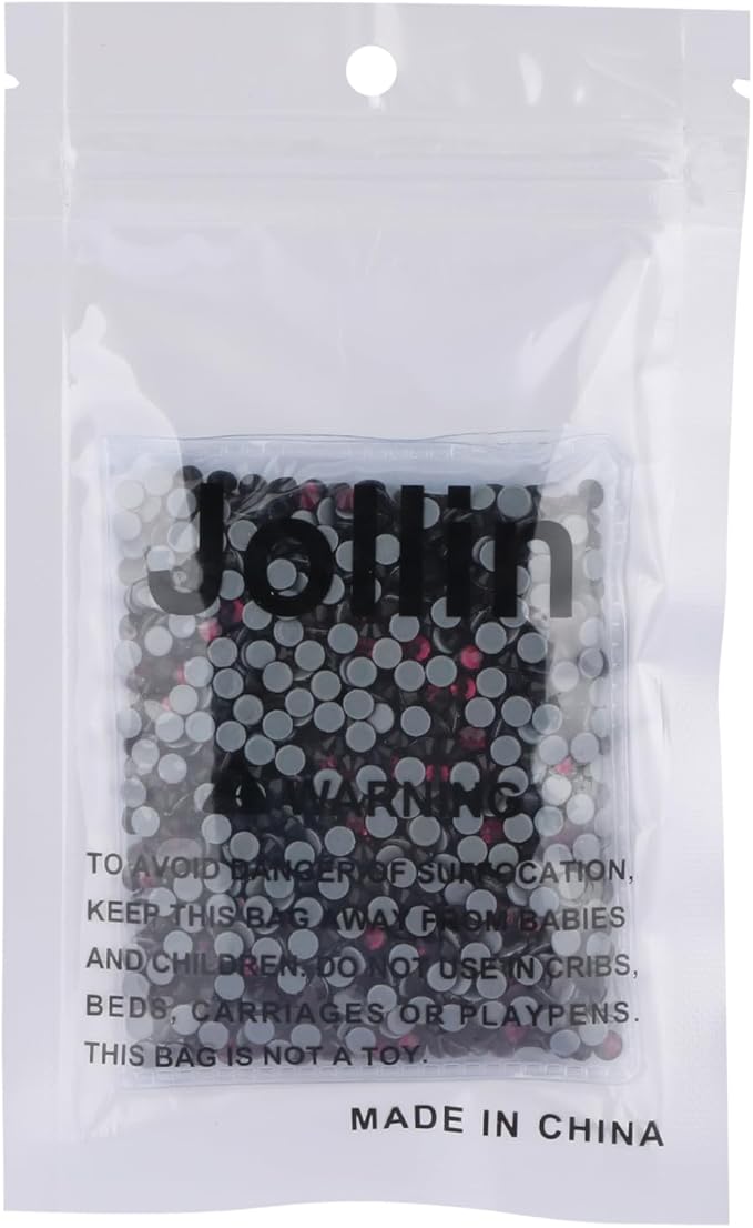Jollin Hot Fix Crystal Flatback Rhinestones Glass Diamantes Gems 4.0mm(16ss 1440pcs, Amethyst)