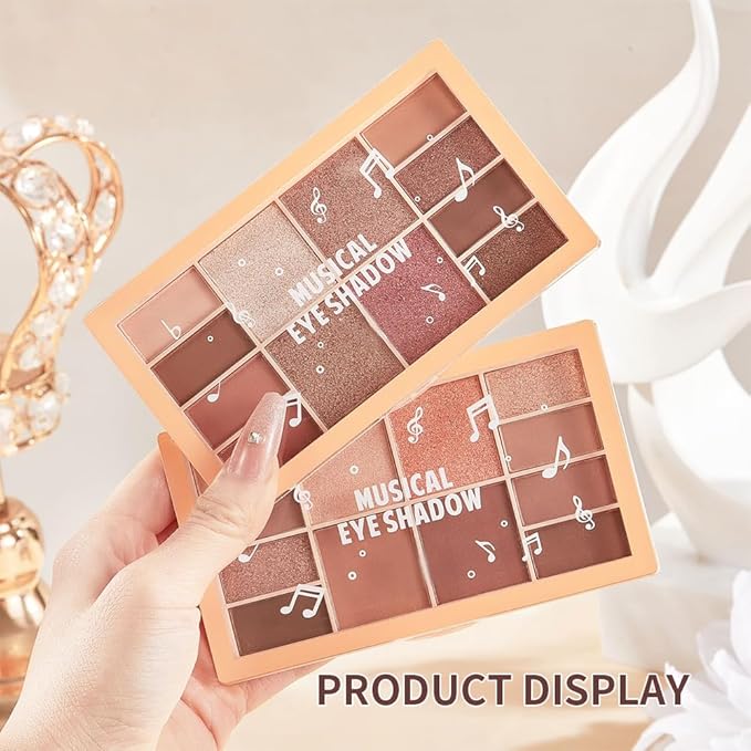 Eyeshadow Palette, Soft Matte & Romantic Shimmer, Low Saturation for Natural Look, Smooth Texture, High Pigment, No Fallout, Soft, Silky, Half-Wet Powder, Radiant, Clear, and Seamless Finish-5#