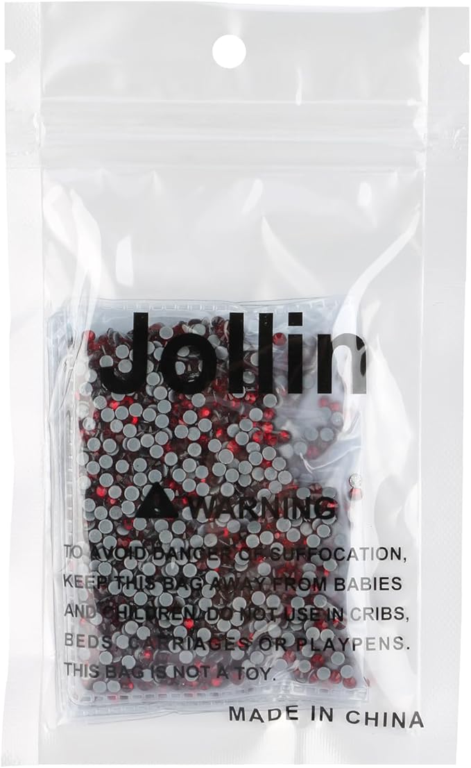 Hot Fix Crystal Flatback Rhinestones Glass Diamantes Gems 2.8mm(10ss 2880pcs, Dark Red)