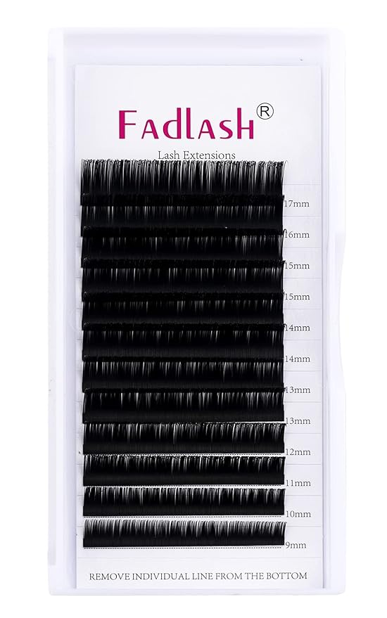 Lash Extensions 9-17mm Eyelash Extensions C Curl Silk Lash Extensions Classic Lash Extensions Soft Faux Mink Lash Extension Mixed Tray Eyelash Extension Supplies (0.15-C, 9-17mm)