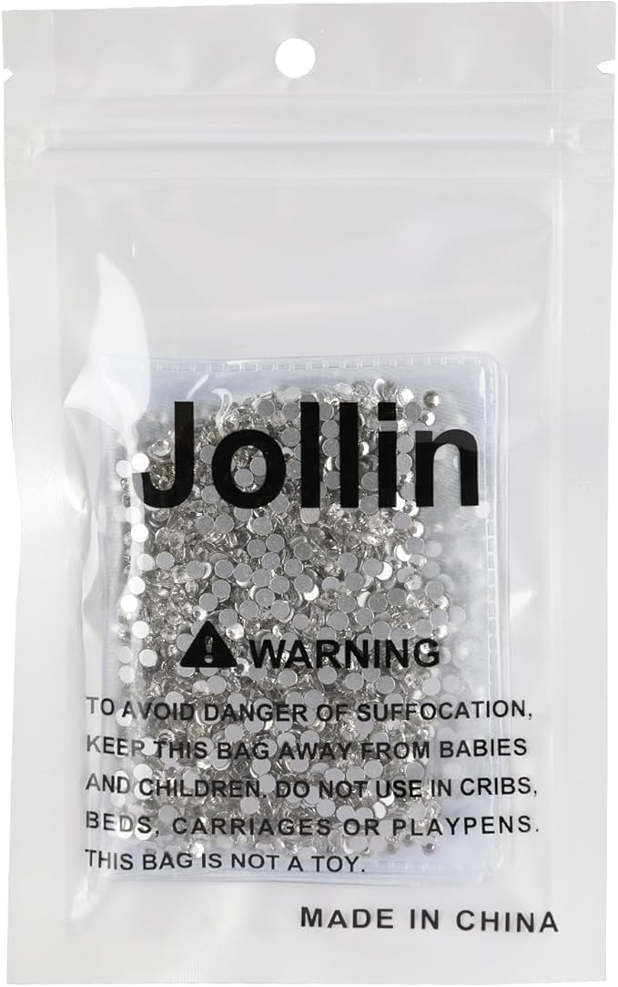 2880pcs Glue Fix Crystal Flatback Rhinestones Glass Diamantes Gems for Nail Art Crafts Decorations Clothes Shoes 2.8mm (ss10, Crystal)