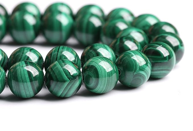4MM 44PCS Natural Stone Green Malachite 3A Grade Gemstone Loose Beads for Jewelry Making DIY Bracelet