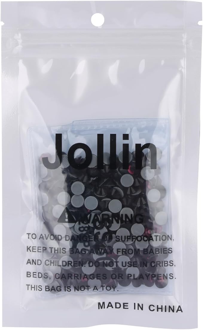 Jollin Hot Fix Crystal Flatback Rhinestones Glass Diamantes Gems 6.4mm(30ss 288pcs, Amethyst)