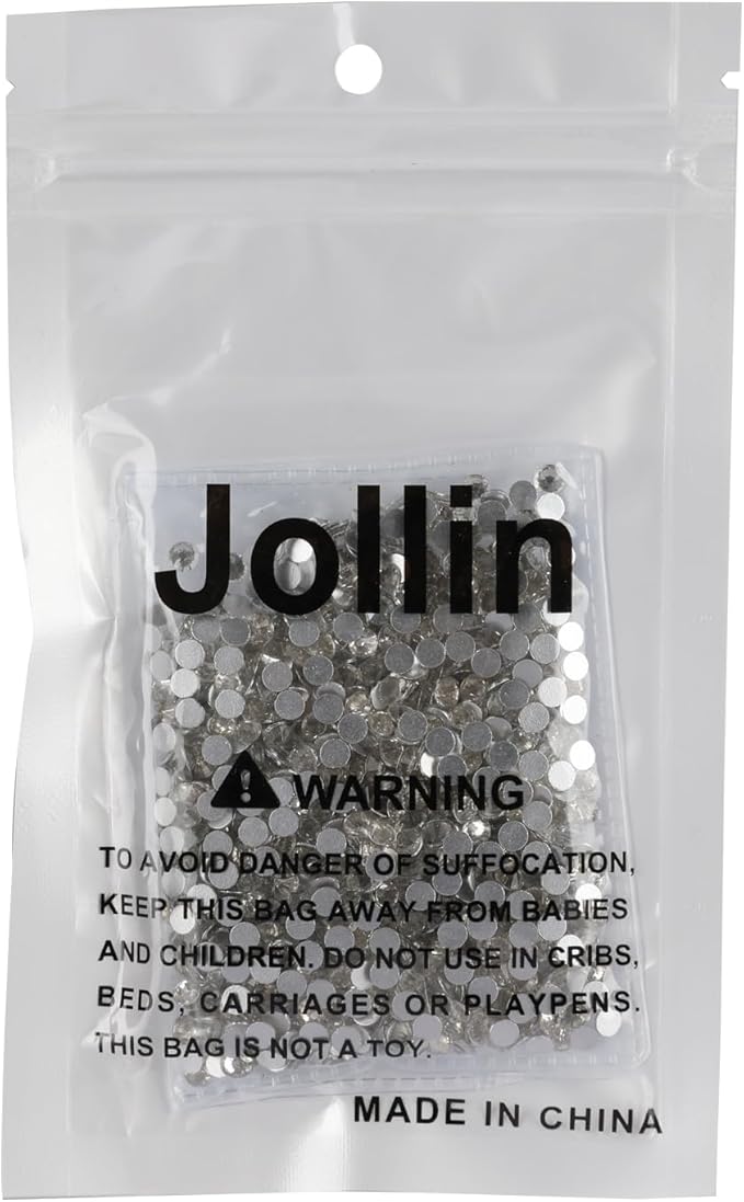 1440pcs Glue Fix Crystal Flatback Rhinestones Glass Diamantes Gems for Nail Art Crafts Decorations Clothes Shoes 4.0mm (ss16, Crystal)