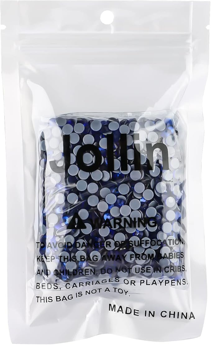 Hot Fix Crystal Flatback Rhinestones Glass Diamantes Gems 4.8mm(20ss 1440pcs, Sapphire)