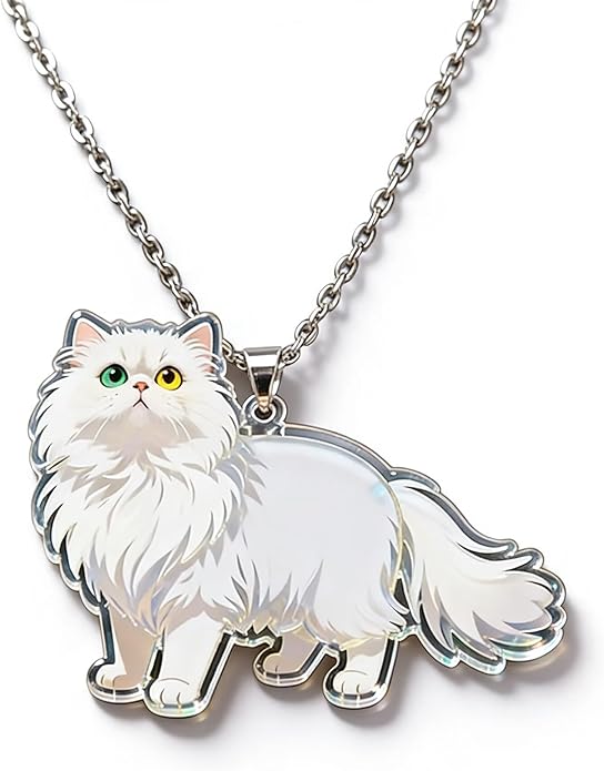 Trendy Cartoon Cat Necklace - Sturdy Alloy Chain, Colorful Acrylic Kitten Pendant, Ideal Gift for Cat Enthusiasts and Casual Outfits