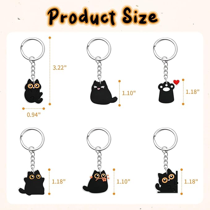 Keychains Bulk DIY Cute Keychain Charms Backpack Charms for Girls Backpack Keychains PVC Key Ring Party gifts