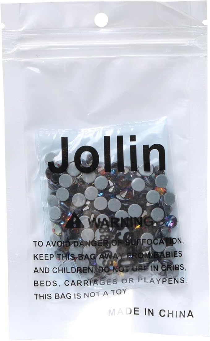 Jollin Hot Fix Crystal Flatback Rhinestones Glass Diamantes Gems 6.4mm(30ss 288pcs, Blue Blaze)