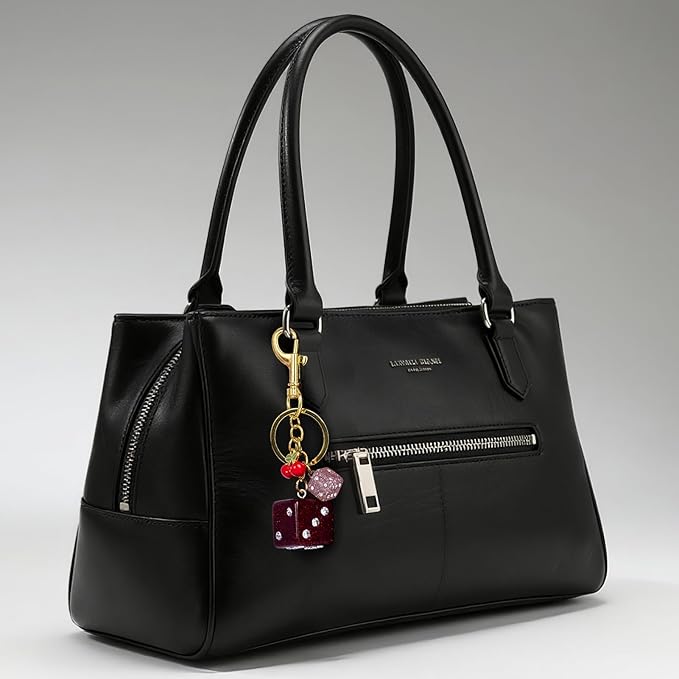 Bag Charms for Handbags-8 Ball Dice Keychain Backpack Charm Purse Dice & Star Charms Women Girl