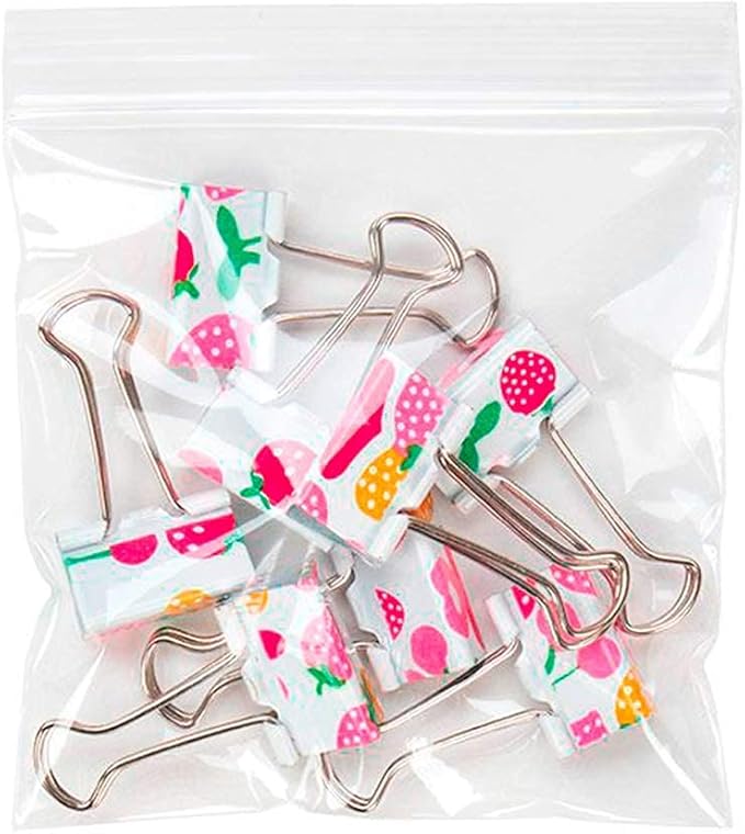 APQ Clear Plastic Reclosable Zipper Bags, 5 x 5 Inches. Pack of 100 Reclosable Plastic Bags with Zipper Closure. 2 Mil Plastic Jewelry Bags. Waterproof Reclosable Zip Bags for Industrial Use