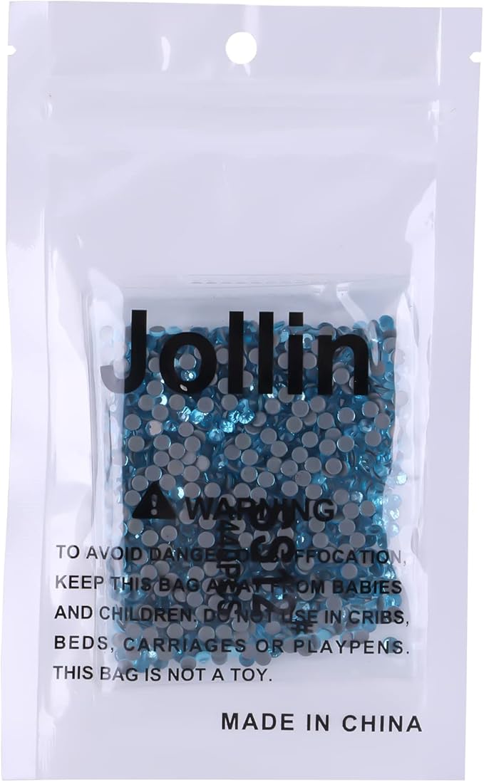 Hot Fix Crystal Flatback Rhinestones Glass Diamantes Gems 3.2mm(12ss 1440pcs, Aquamarine)