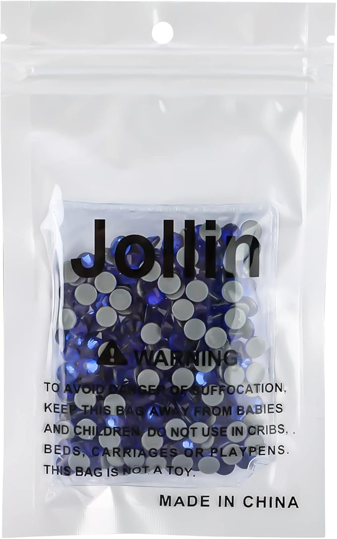 Hot Fix Crystal Flatback Rhinestones Glass Diamantes Gems 6.4mm(30ss 288pcs, Sapphire)