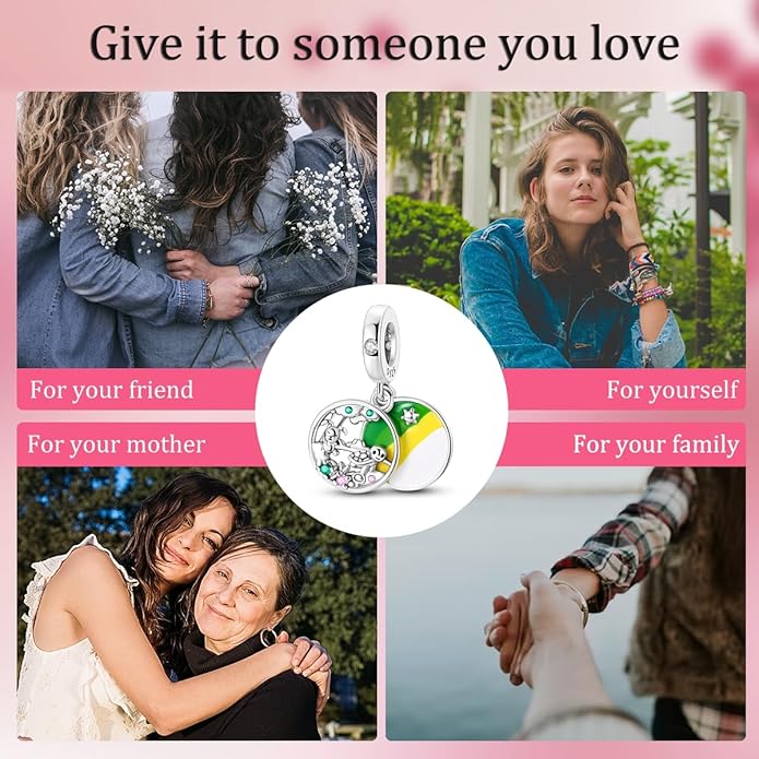 NARMO Charms for Bracelets 925 Sterling Silver Star Dangle Charms Car Keys Lipstick Dangle Charm Beads for Women Bracelets Necklace