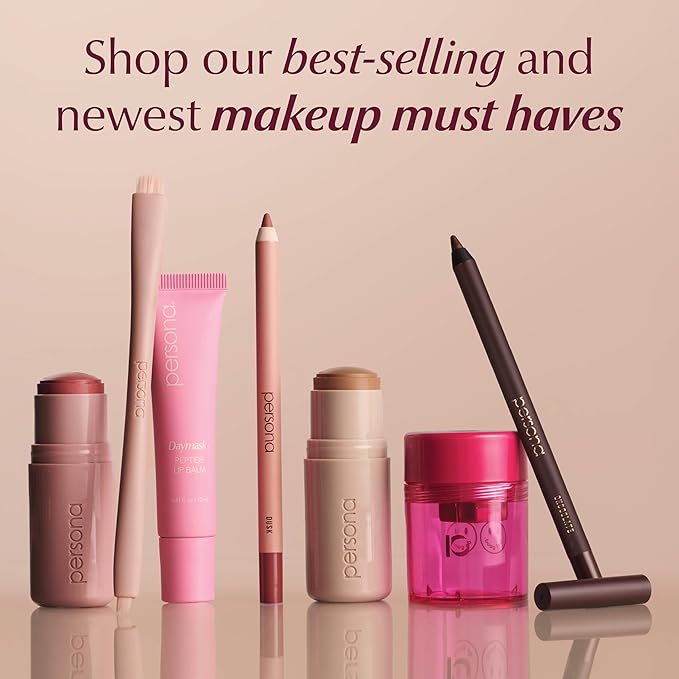 PERSONA 24HR Waterproof Eyeliner | Creamy, Smudgeable Pencil for Lash Line & Waterline | All-Day to All-Night Wear | Vegan, Cruelty-Free, Paraben-Free | Made in USA, Plum
