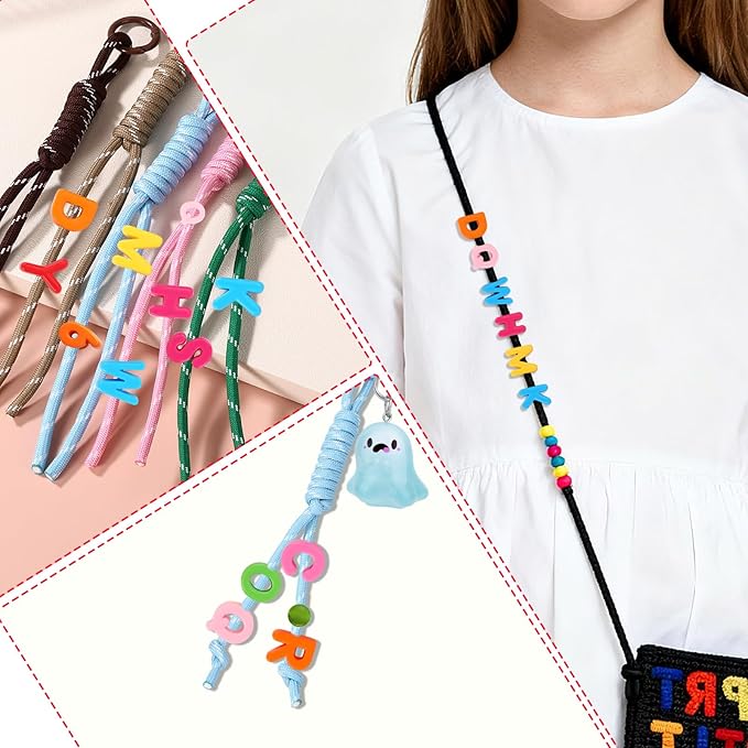 72pcs Chunky Colorful Acrylic Number and Letter Beads for DIY Crafts, Large 20mm/0.79in Alphabet Beads for Jewelry Making Keychains Bracelets (Random Styles & Colors)