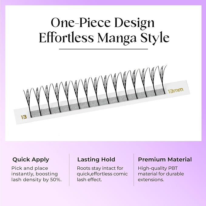SAIGON LASH Feather Effect Promade Fans – 9D Wispy Volume Lashes, CC Curl 0.07, Mixed Length 6–13mm, Loose Handmade Extensions for Lash Artists (Dark chocolate-CC-0.07-6 - 13mm)