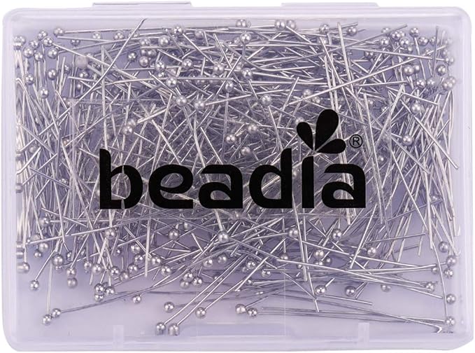 Ball Head pins Platinum for DIY Jewelry Making 30mm 400pcs