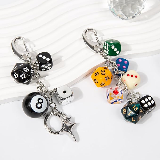 Y2K Keychain Set Heart Butterfly Pearl Flower Bag Charms,Cute Aesthetic Accessories for Women Gifts Keys Bags Purse
