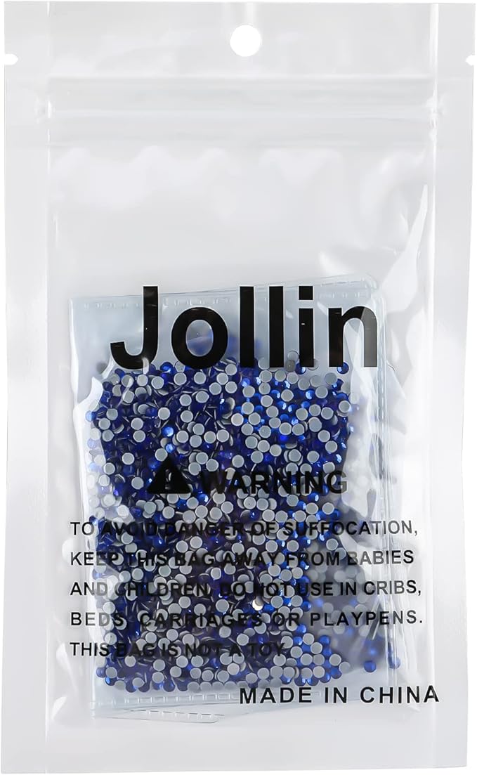 Hot Fix Crystal Flatback Rhinestones Glass Diamantes Gems 2.4mm(8ss 2880pcs, Sapphire)