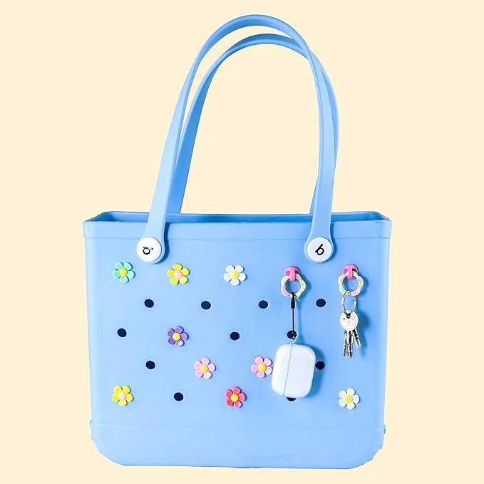12Pcs Colorful Cute Carabiners Keychain Clip,Sunflower Shape Clip Aluminum Hook Accessories Snap Link Key Chain Ring Hook