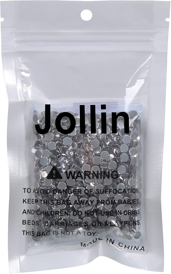 Jollin 1440pcs Hotfix Rhinestones Flatback Crystal Rhinestones for Crafts Crafting Clothes Shoes DIY Decorations, SS20(4.8mm), Crystal