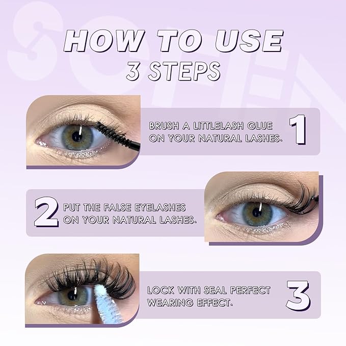 SOFENIDA Lash Clusters Kit Wispy Lash Clusters Cluster Eyelash Extensions 10-18mm Lash Extension Kit Eyelash Cluster Eyelash Extensions Waterproof DIY Individual Lashes Clusters with Soft Thin Band