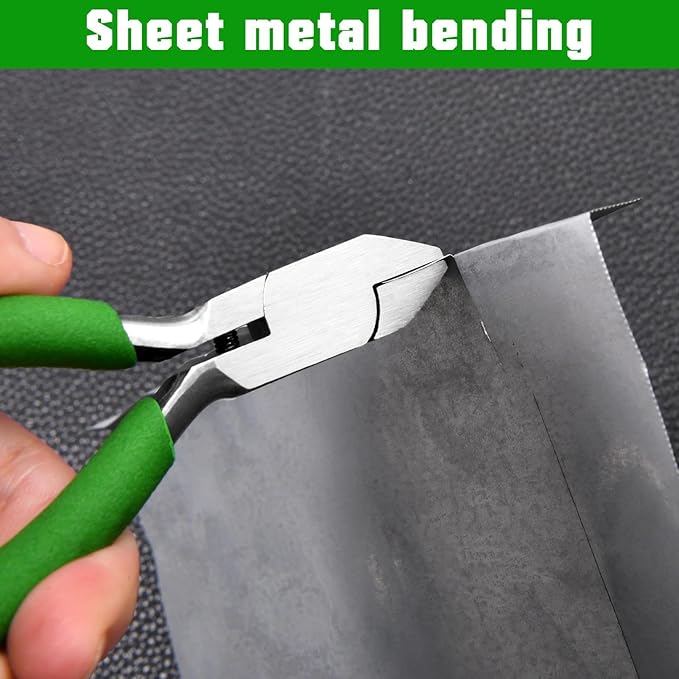 SPEEDWOX 5 Inch Short Flat Nose Pliers for Jewelry Making - Smooth Jaw Spring Loaded Pliers with Comfort Grip, Wire Bending Wrapping Straightening Tool & Beading Craft DIY Projects