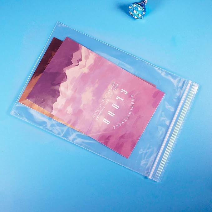 APQ Clear Plastic Reclosable Zipper Bags, 5 x 10 Inches. Pack of 1000 Reclosable Plastic Bags with Zipper Closure. 2 Mil Plastic Jewelry Bags. Waterproof Reclosable Zip Bags for Industrial Use