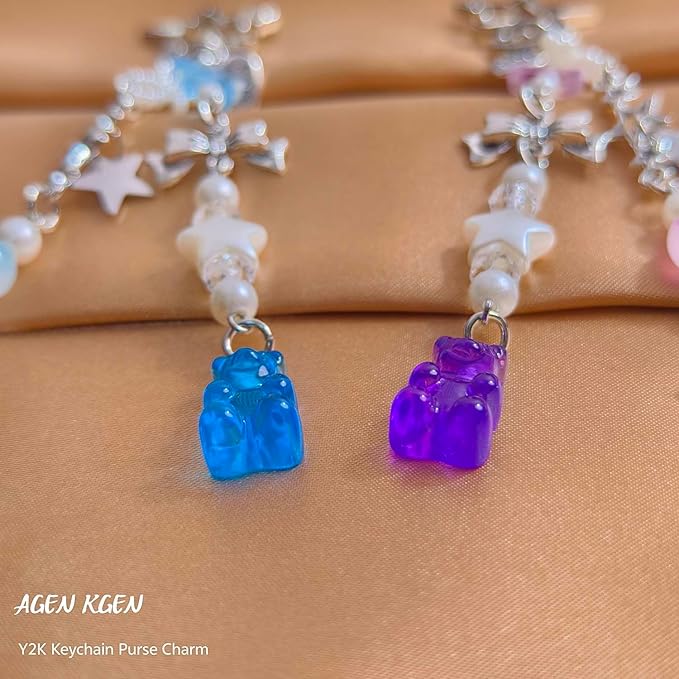 Novelty keychains Aesthetic Y2K Keychain Charms Stylish Keychains Accessories for Women Bag Purse Gifts