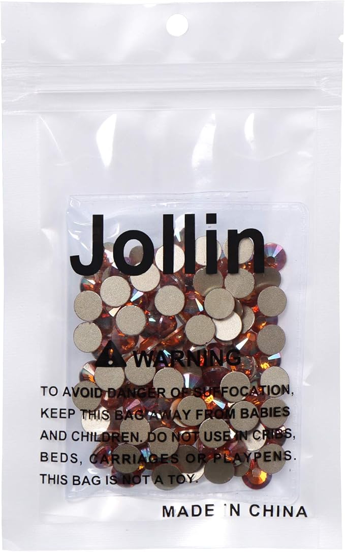 144 Pieces Flatback Rhinestones Glue Fix Crystal Glass Diamantes Gems for Crafting Nail Art Crafts Decorations Clothes Shoes 8.4 mm (ss40, Amber)