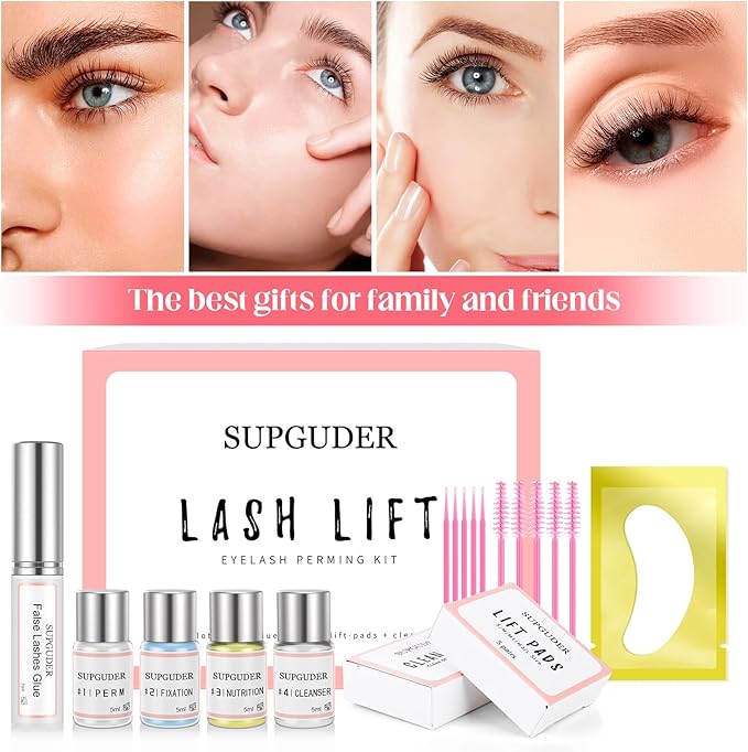 2026 Valentine's Day gift Lash Lift kit Eyelash perm kit,SUPGUDER Professional Eyelash Curling Lash Extension Set,Lash Lifting Tools Suitable for Salon